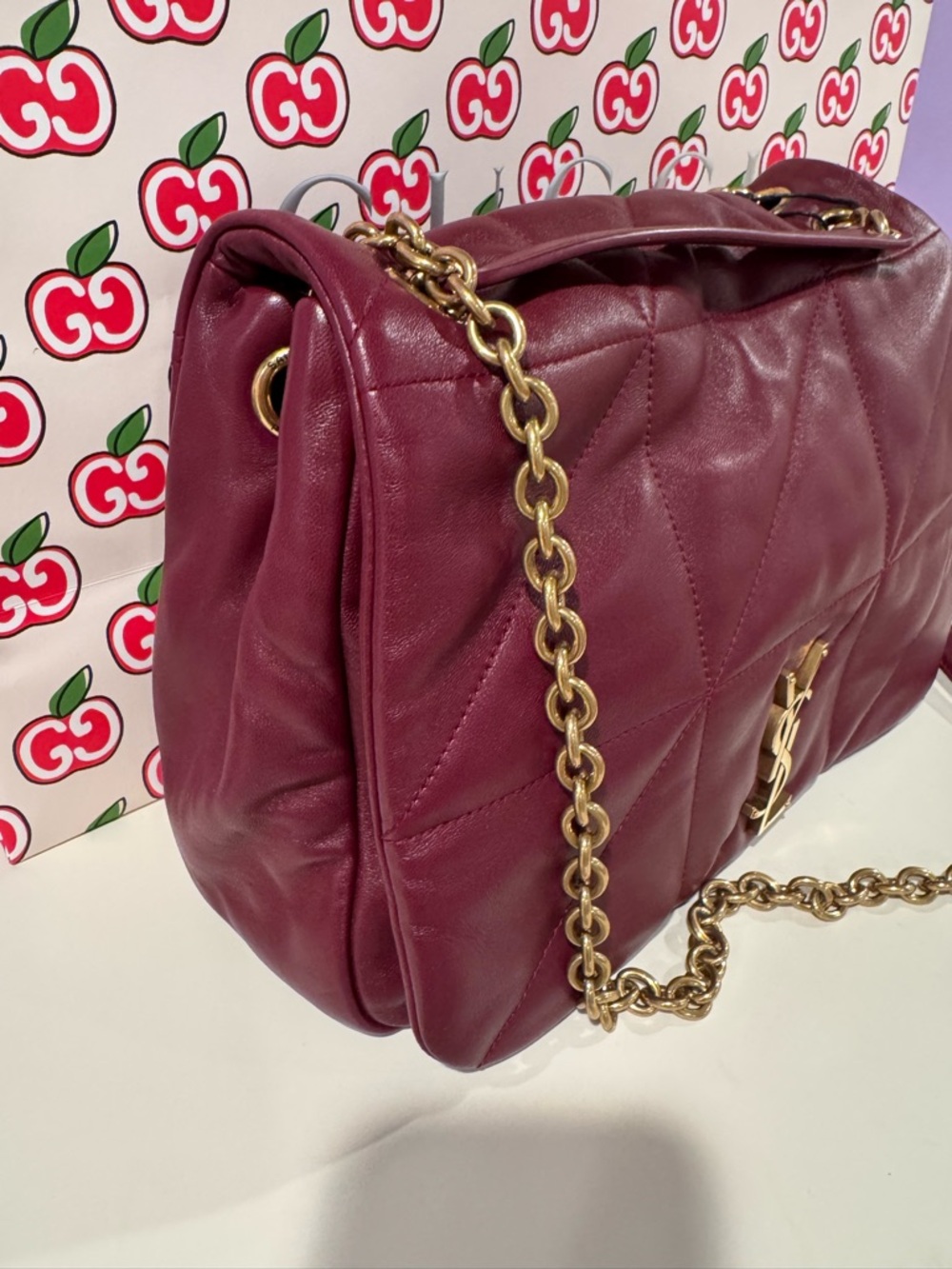 SAINT LAURENT
Medium Jamie Dark Bordeaux Bag - Picture 5 of 12